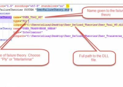Add a user-defined failure theory in NX Laminate Composites
