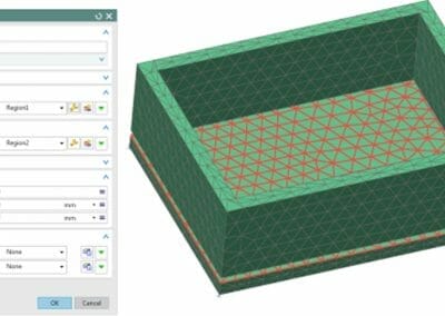 How to preview NX NASTRAN contact and glue regions