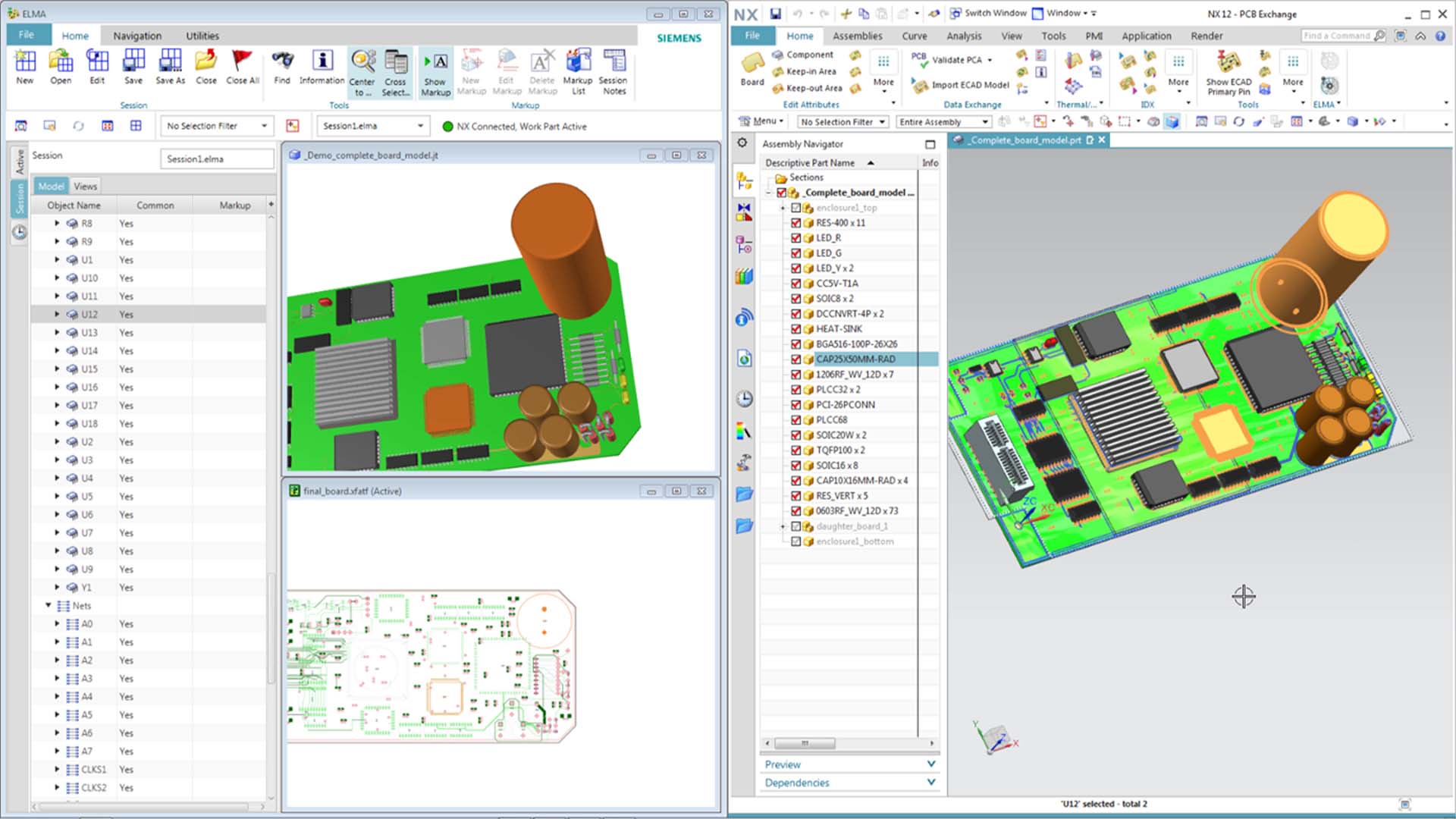 PCB review using ELMA