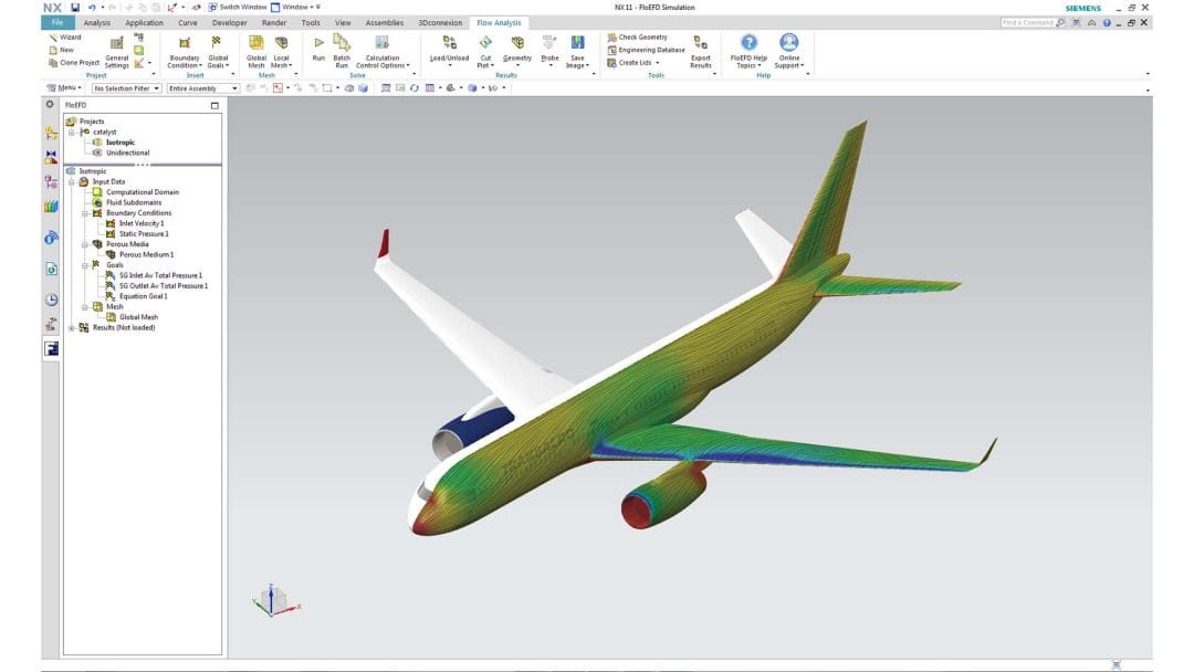 Aerospace modeling with Siemens FLOEFD and NX
