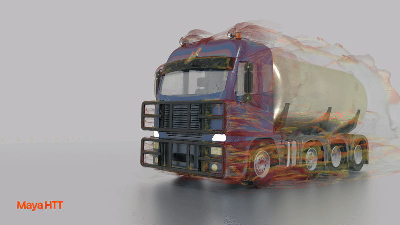 Truck animation in STAR-CCM+