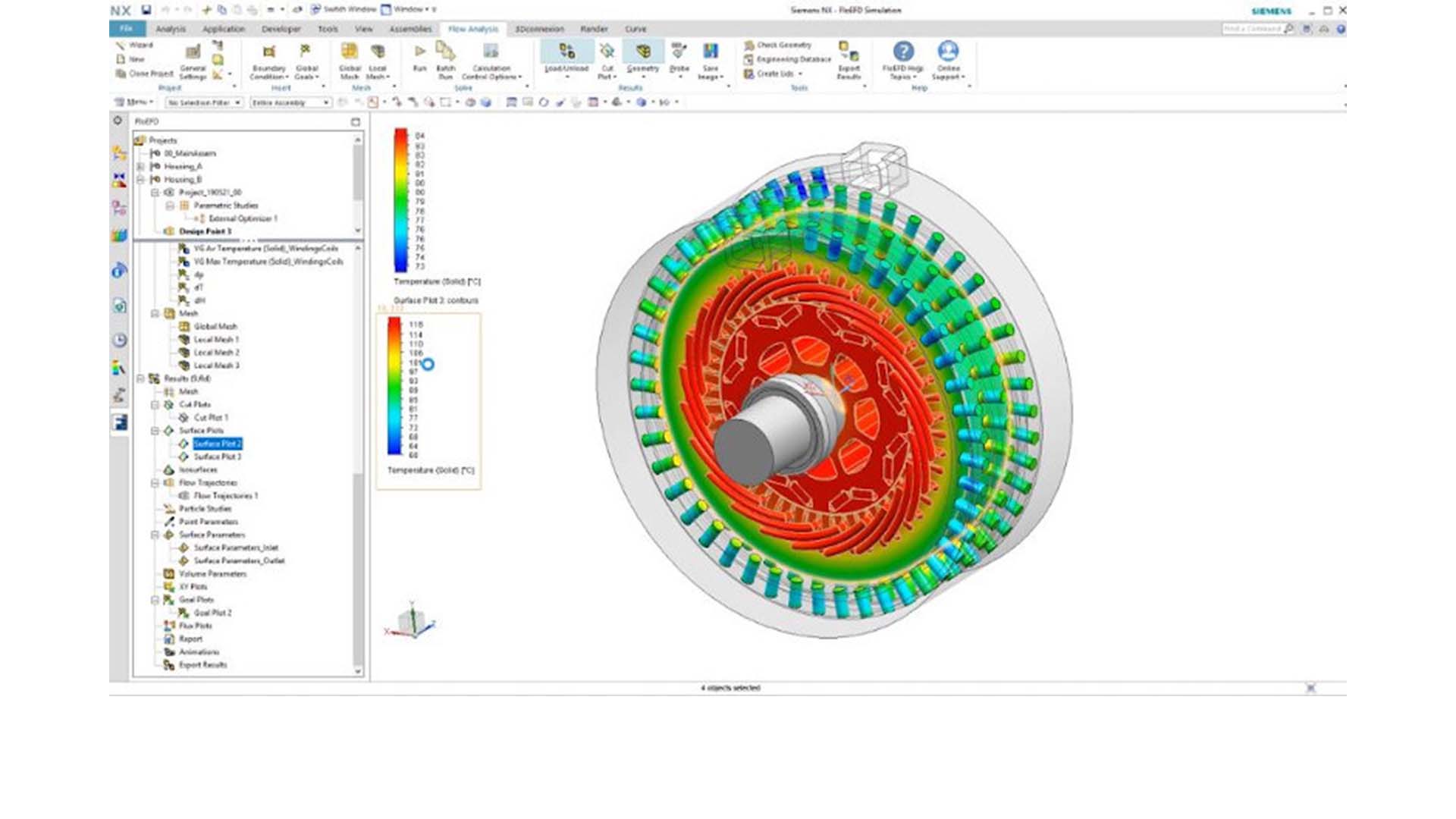 Traction motor cooling in Simcenter MAGNET