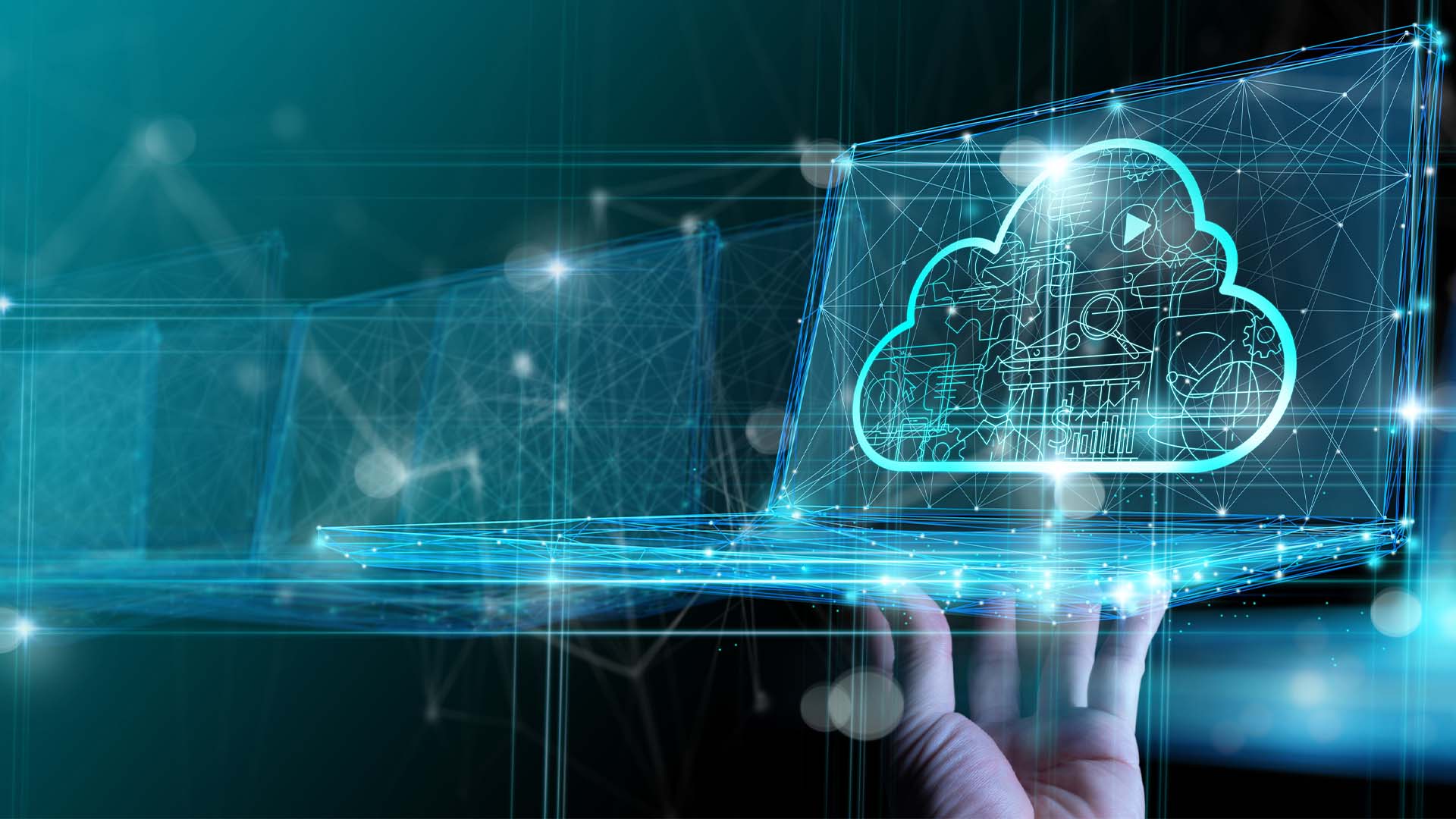 Abstract representation of cloud data