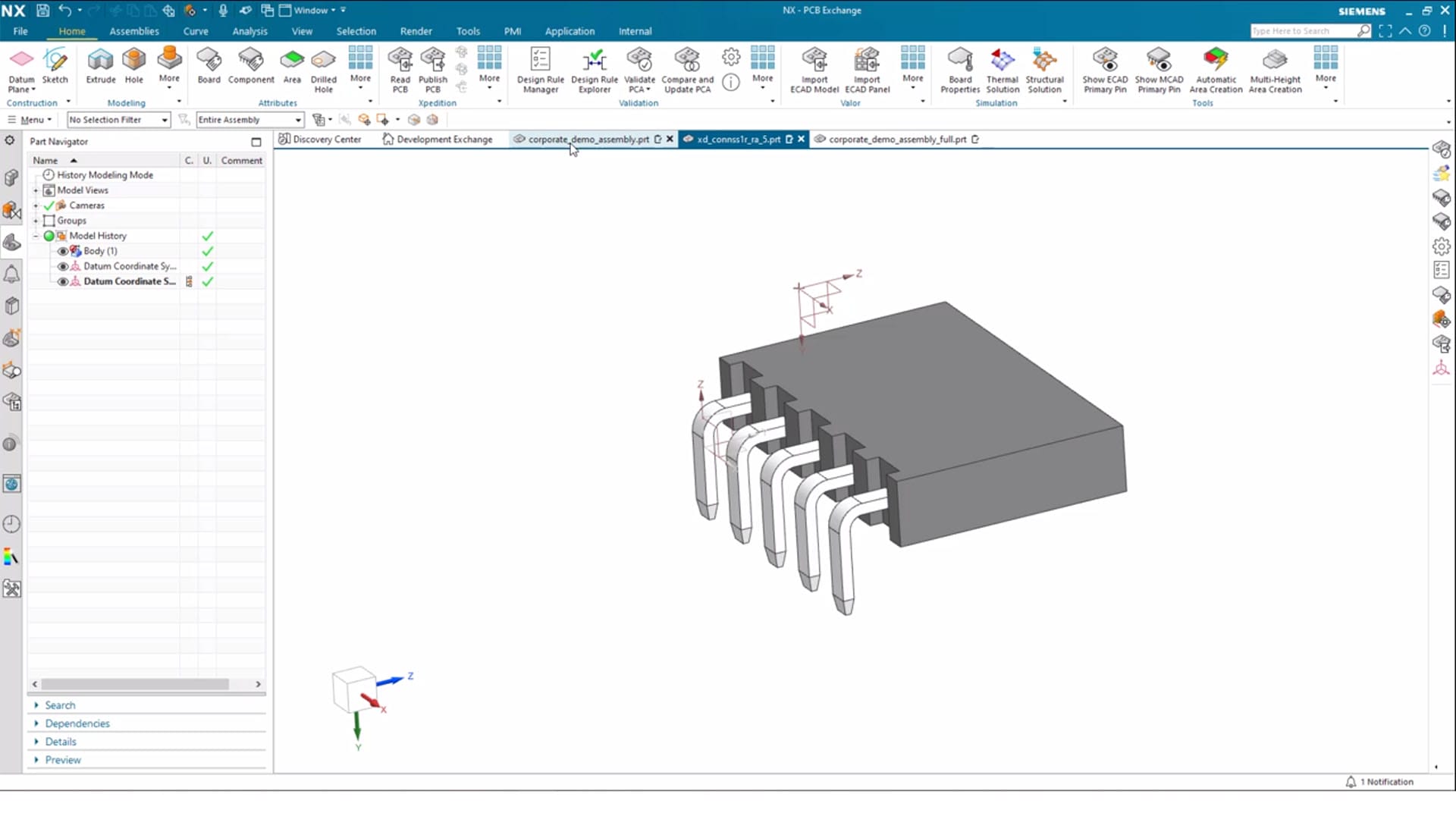 An electrical component in Siemens PCB exchange