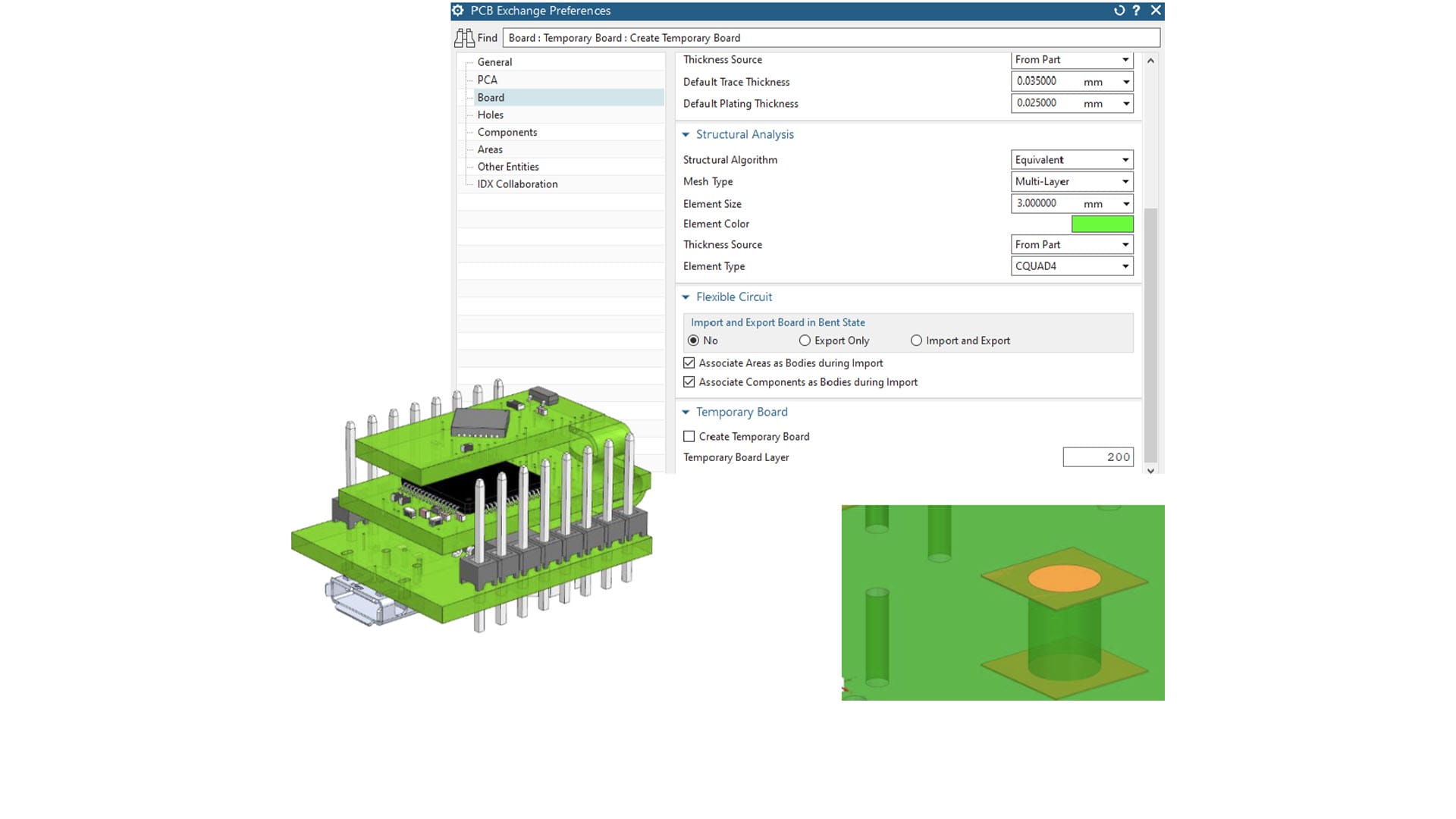 Siemens PCB Exchange preferences