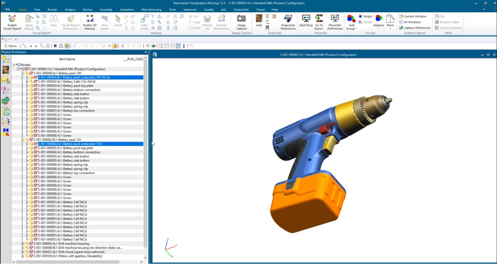 Clearance analysis with Siemens Teamcenter