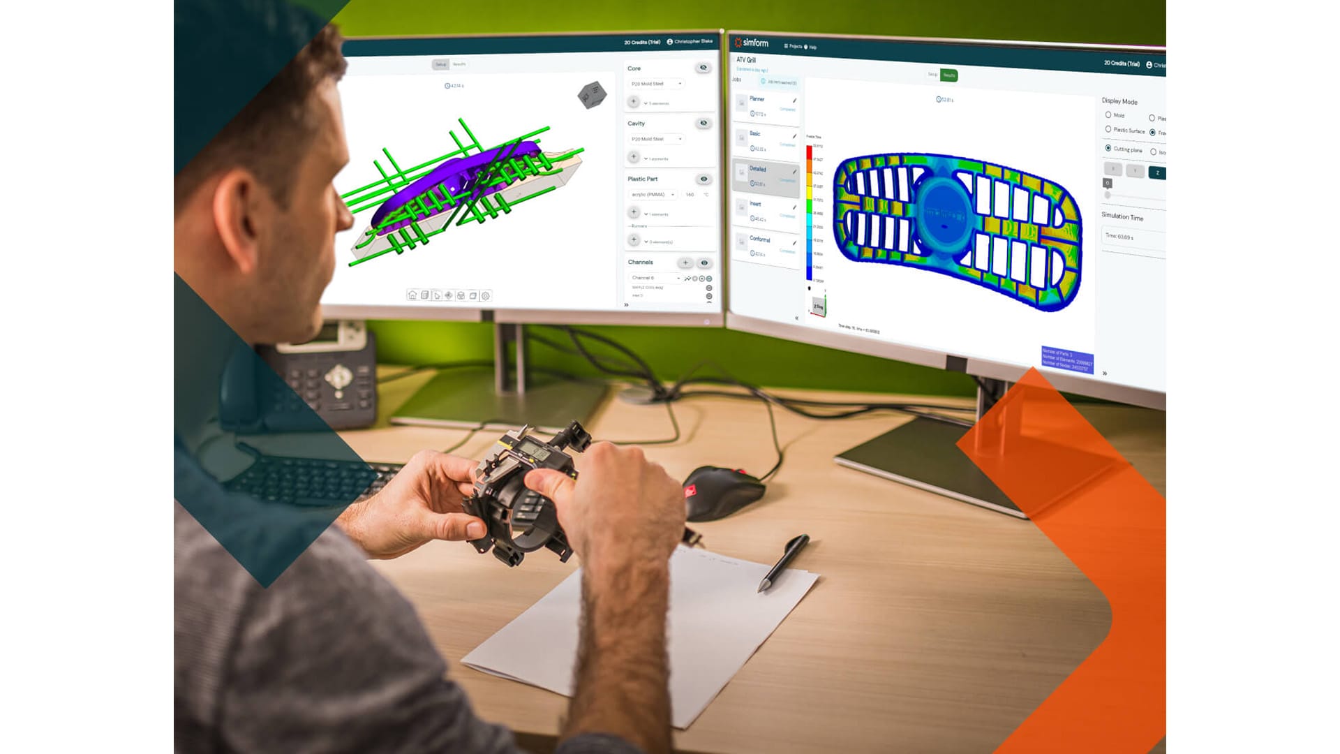 SimForm mold cooling app