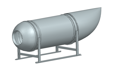 Figure 1: Submarine CAD model