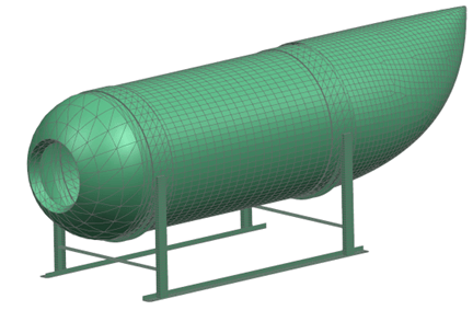 Figure 3: Assembly FEM of the submarine